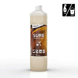 Diversey SURE Limpiador y desengrasante de origen vegetal 100 % biodegradable de 1 l Diversey SURE Limpiador y desengrasante de origen vegetal 100 % biodegradable de 1 l