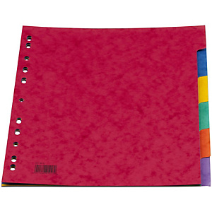 Divisori neutri, 6 scomparti maxi, Carta lucida 225 g/m², Colori assortiti Divisori neutri, 6 scomparti maxi, Carta lucida 225 g/m², Colori assortiti