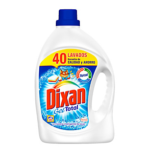 DIXAN Gel Total Detergente líquido quitamanchas, 2480 ml, 40 lavados DIXAN Gel Total Detergente líquido quitamanchas, 2480 ml, 40 lavados
