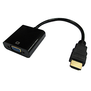 DLH ADAPTATEUR HDMI MALE VERS VGA FEMELLE AVEC PORT AUDIO (Jack) - 1920x1080 / 60Hz - Longueur 24cm - Noir, 0,24 m, HDMI Type A (Standard), VGA (D-Sub DLH ADAPTATEUR HDMI MALE VERS VGA FEMELLE AVEC PORT AUDIO (Jack) - 1920x1080 / 60Hz - Longueur 24cm - Noir, 0,24 m, HDMI Type A (Standard), VGA (D-Sub