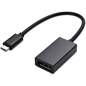 DLH ADAPTATEUR USB-C MALE VERS DISPLAYPORT (DP) FEMELLE - Longueur 21cm - 4K/60Hz - Noir, 0,21 m, USB Type-C, DisplayPort, Mâle, Femelle, Droit DY-TU4 DLH ADAPTATEUR USB-C MALE VERS DISPLAYPORT (DP) FEMELLE - Longueur 21cm - 4K/60Hz - Noir, 0,21 m, USB Type-C, DisplayPort, Mâle, Femelle, Droit DY-TU4
