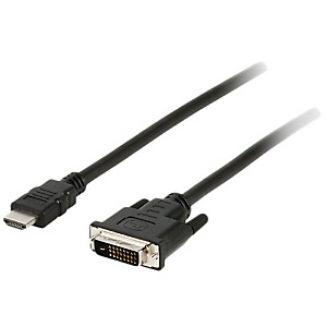 DLH CABLE HDMI MALE - DVI-D MALE 1.8M NOIR, 1,8 m, HDMI Type A (Standard), DVI-D, Mâle, Mâle, Droit DY-TU3322B DLH CABLE HDMI MALE - DVI-D MALE 1.8M NOIR, 1,8 m, HDMI Type A (Standard), DVI-D, Mâle, Mâle, Droit DY-TU3322B
