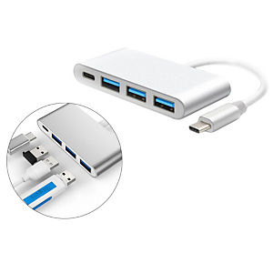 DLH HUB USB-C 4 PORTS : 3 x USB-A ET 1 x USB-C PD, USB 3.2 Gen 1 (3.1 Gen 1) Type-C, USB 3.2 Gen 1 (3.1 Gen 1) Type-A, USB 3.2 Gen 1 (3.1 Gen 1) Type- DLH HUB USB-C 4 PORTS : 3 x USB-A ET 1 x USB-C PD, USB 3.2 Gen 1 (3.1 Gen 1) Type-C, USB 3.2 Gen 1 (3.1 Gen 1) Type-A, USB 3.2 Gen 1 (3.1 Gen 1) Type-