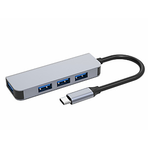 DLH HUB USB-C : 4x USB-A, USB Type-C, USB 3.2 Gen 1 (3.1 Gen 1) Type-A, 5000 Mbit/s, Aluminium, 0,13 m, 83 mm DY-TU5195 DLH HUB USB-C : 4x USB-A, USB Type-C, USB 3.2 Gen 1 (3.1 Gen 1) Type-A, 5000 Mbit/s, Aluminium, 0,13 m, 83 mm DY-TU5195