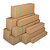 Dlhé klopové krabice 3VVL, trojvrstvové, hnedé, uzatváranie na dlhej strane | RAJA - 2