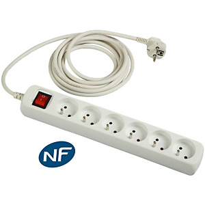 DLH MULTIPRISE SECTEUR (NF) MUNIE DE 6 PRISES AVEC INTERRUPTEUR, 1,5 m, Intérieure, Blanc, 6 sortie(s) CA, 3500 W, 16 A DY-WU2911 DLH MULTIPRISE SECTEUR (NF) MUNIE DE 6 PRISES AVEC INTERRUPTEUR, 1,5 m, Intérieure, Blanc, 6 sortie(s) CA, 3500 W, 16 A DY-WU2911