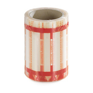 Document enclosed pouch tape on a roll Document enclosed pouch tape on a roll