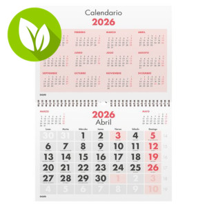 DOHE Calendario 2026, pared mensual numeros grandes A4 210 x 297 mm DOHE Calendario 2026, pared mensual numeros grandes A4 210 x 297 mm