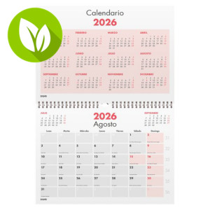 DOHE Calendario 2026, pared mensual numeros pequeños A4 210 x 297 mm DOHE Calendario 2026, pared mensual numeros pequeños A4 210 x 297 mm