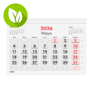 DOHE Calendario de sobremesa / faldilla 2026, mensual, números grandes, 105 x 150 mm DOHE Calendario de sobremesa / faldilla 2026, mensual, números grandes, 105 x 150 mm
