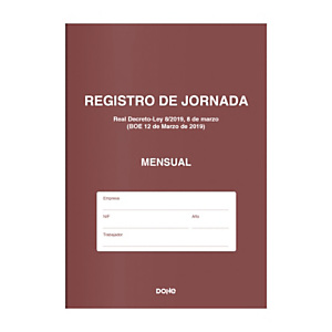 DOHE Libro de Registro de Jornada - Mensual (12 meses) DOHE Libro de Registro de Jornada - Mensual (12 meses)