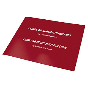DOHE Libro de subcontratación Castellano / Català DOHE Libro de subcontratación Castellano / Català