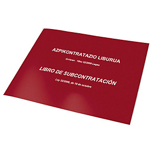 DOHE Libro de subcontratación castellano / euskera DOHE Libro de subcontratación castellano / euskera