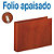 DOHE Premium Carpeta de 2 anillas de 25 mm, Folio apaisado, cartón cuero efecto mármol, lomo 45 mm, marrón - 1