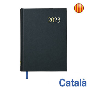DOHE Segovia Agenda semana-vista 2023, 140 x 200 mm, català, negro