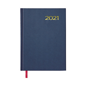 DOHE Sintex Agenda día-página 2021, 140 x 200 mm, castellano, azul DOHE Sintex Agenda día-página 2021, 140 x 200 mm, castellano, azul