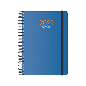 DOHE Syncro Agenda día-página 2021, 155 x 215 mm, castellano, azul DOHE Syncro Agenda día-página 2021, 155 x 215 mm, castellano, azul