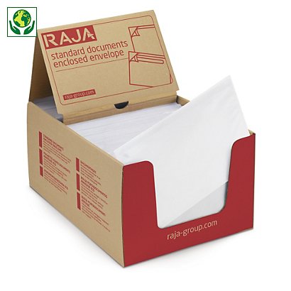 Dokumententaschen Eco transparent RAJA, 225 x 115 mm, Mini-Pack - 1