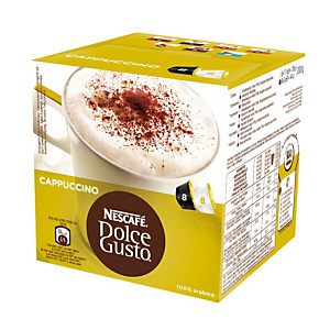 DolceGusto Dolce Gusto Cappuccino Caffè in capsule, Cappuccino, 8 dosi, 200 g (confezione 16 pezzi) DolceGusto Dolce Gusto Cappuccino Caffè in capsule, Cappuccino, 8 dosi, 200 g (confezione 16 pezzi)