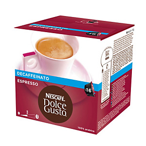 DolceGusto Espresso Decaffeinato Caffè in capsule, Espresso, Decaffeinato, 16 dosi, 112 g (confezione 16 pezzi) DolceGusto Espresso Decaffeinato Caffè in capsule, Espresso, Decaffeinato, 16 dosi, 112 g (confezione 16 pezzi)