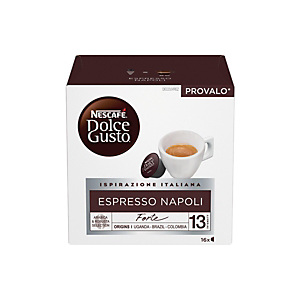 DolceGusto Espresso Napoli, Caffè in capsule, Espresso, 16 dosi (confezione 16 pezzi) DolceGusto Espresso Napoli, Caffè in capsule, Espresso, 16 dosi (confezione 16 pezzi)