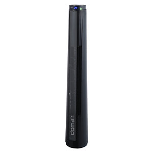 DOMAIR Ventilateur colonne design Totem 45 W avec écran LED et télécommande - Gris argenté