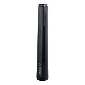 DOMAIR Ventilateur colonne design Totem 45 W avec écran LED et télécommande - Gris argenté