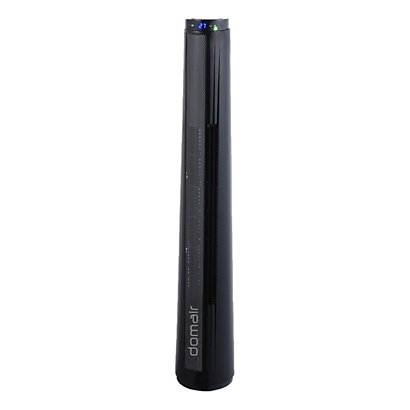 DOMAIR Ventilateur colonne design Totem 45 W avec écran LED et télécommande - Gris argenté - 1