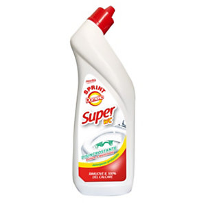 DOMEKO Detergente disincrostante in gel per il WC Sprint Super WC, Flacone 750 ml (confezione 12 pezzi)