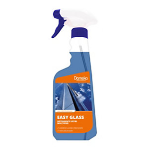 DOMEKO Detergente vetri e multiuso Easy Glass, Flacone Spray, 750 ml (confezione 12 pezzi)