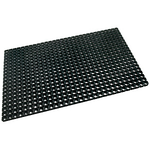 Doortex Tapis d'extérieur rectangle en caoutchouc 80 x 120 cm - Noir Doortex Tapis d'extérieur rectangle en caoutchouc 80 x 120 cm - Noir