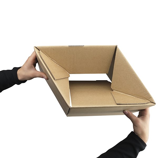 Doos dubbelgolfkarton met automatische bodem en kleefstrip RAJA - 4