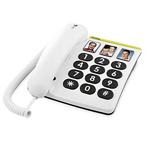 Doro Phone Easy 331ph, Téléphone analogique, 1 entrées, Blanc 4628