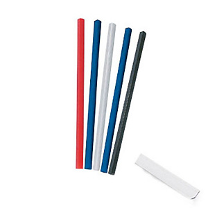 Dorsi rilegafogli, 6 mm rotondo, Bianco (confezione 25 pezzi) Dorsi rilegafogli, 6 mm rotondo, Bianco (confezione 25 pezzi)