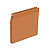 Dossier suspendus pour armoire Budget A4 Kraft - Volet d'agrafage - Fond U 15 mm - Orange - Lot de 25 - 1