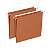 Dossier suspendus pour tiroir Budget A4 Kraft - Volet d'agrafage - Fond U 30 mm - Orange - Lot de 25 - 2