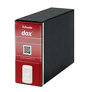 DOX Registratore Dox 3 - dorso 8 cm - memorandum 23 x 18 cm - rosso