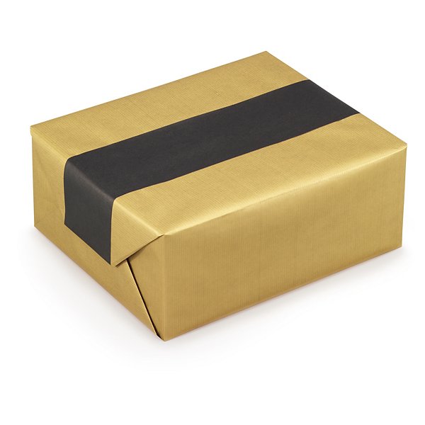 Dual-coloured kraft wrapping paper, silver and black, 700mmx50m - 5
