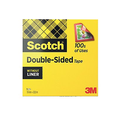 Dubbelzijdig plakband zonder beschermfilm Scotch® 19 mm x 32.9 m