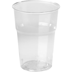 Duni Bicchiere monouso Trend in PS, Riciclabile, Per bevande calde e fredde, Capacità 300 ml, Trasparente (confezione 50 pezzi)