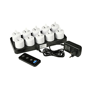 Duni Candela a LED a fiamma tremolante, Bianco caldo, 38 x 36 mm (set 10 pezzi) Duni Candela a LED a fiamma tremolante, Bianco caldo, 38 x 36 mm (set 10 pezzi)