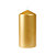 Duni Candela pillar opaca, 150 x 70 mm, Oro (confezione 6 pezzi) - 1