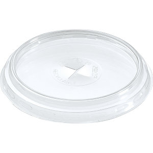 Duni Coperchio monouso piatto con tacca per bicchiere Trend capacità 250, 300 ml, APET, Riciclabile,Trasparente (confezione 100 pezzi)