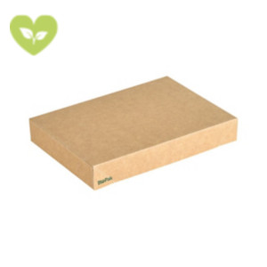 DUNI Coperchio per Scatola Viking® Brick, Cartone laminato in PLA, 20 x 14 x 3 cm, Marrone (confezione 300 pezzi) DUNI Coperchio per Scatola Viking® Brick, Cartone laminato in PLA, 20 x 14 x 3 cm, Marrone (confezione 300 pezzi)
