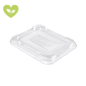 DUNI Coperchio per Vaschette Menù Fibra, C-PET, 23,4 x 18,6 x 2,3 cm, Trasparente (confezione 220 pezzi) DUNI Coperchio per Vaschette Menù Fibra, C-PET, 23,4 x 18,6 x 2,3 cm, Trasparente (confezione 220 pezzi)