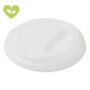 Duni ecoecho® Coperchio monouso in CPLA per tazza da 350/470 ml, Compostabile, Bianco (confezione 900 pezzi) Duni ecoecho® Coperchio monouso in CPLA per tazza da 350/470 ml, Compostabile, Bianco (confezione 900 pezzi)