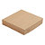 Duni ecoecho® Coperchio per Scatola Viking® Block, Cartone laminato in PLA, 14 x 14 x 2,9 cm, Marrone (confezione 300 pezzi) - 1