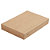 Duni ecoecho® Coperchio per Scatola Viking® Brick, Cartone laminato in PLA, 20 x 14 x 3 cm, Marrone (confezione 300 pezzi) - 1