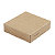 Duni ecoecho® Coperchio per scatola Viking® Mini, Cartone laminato in PLA, 7,5 x 7,5 x 2 cm, Marrone (confezione 300 pezzi) - 1
