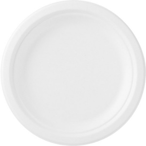 Duni ecoecho® Piatto monouso in bagassa compostabile, ø 22 cm, Bianco (confezione 50 pezzi) Duni ecoecho® Piatto monouso in bagassa compostabile, ø 22 cm, Bianco (confezione 50 pezzi)